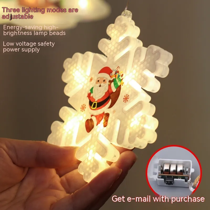 Christmas Decoration Sucker Hanging Lights – image 4