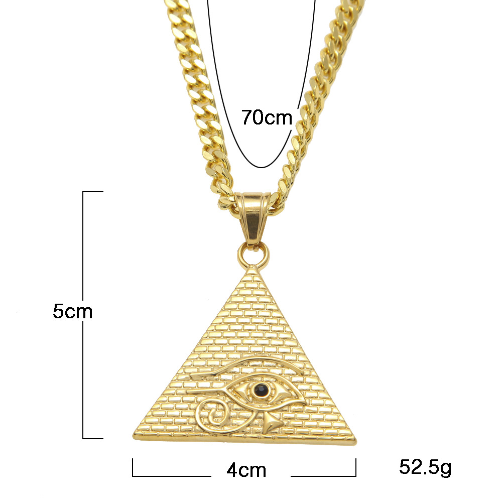 Color Preservation Stainless Steel Triangle Pendant