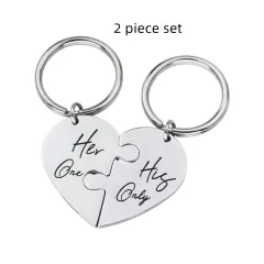 Fashion Lettering Necklace Stainless Steel Peach Heart - Silver - View 1