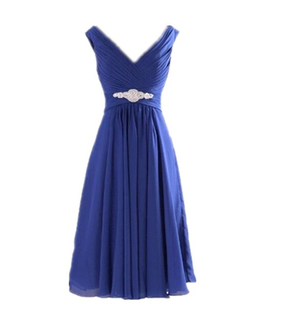 Dignified And Elegant Evening Dress For The Annual Meeting Navy Blue - Shop at LoveMi