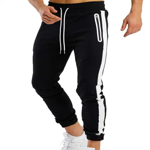Men's Trendy Latest Running Fitness Side Contrast Color Velcro