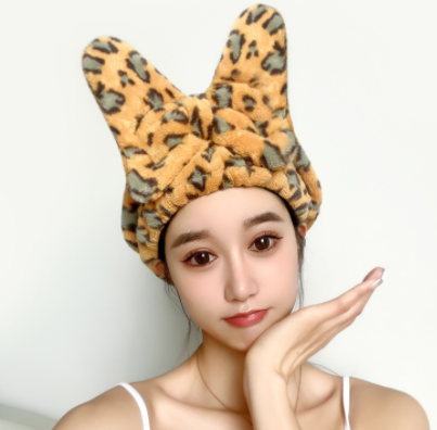 Super Water-absorbing And Quick-drying Bow Shower Cap - Image 8