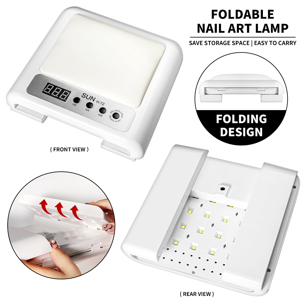 UV Led Nail Lamp For Gel Nail Polish Press On Nails Curing,  Large UV Nail Light Curing Nail Dryer With Nail Arm Rest For Nail Art Nail Technician Salon Use 5