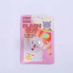 Cat Dog Toy Ball New Fashion Glowing Transparent Plastic Ball Pet Interactive Toy Funny Training Cat GlowBalls Toys Pet Products - Card Insertion D... - View 1