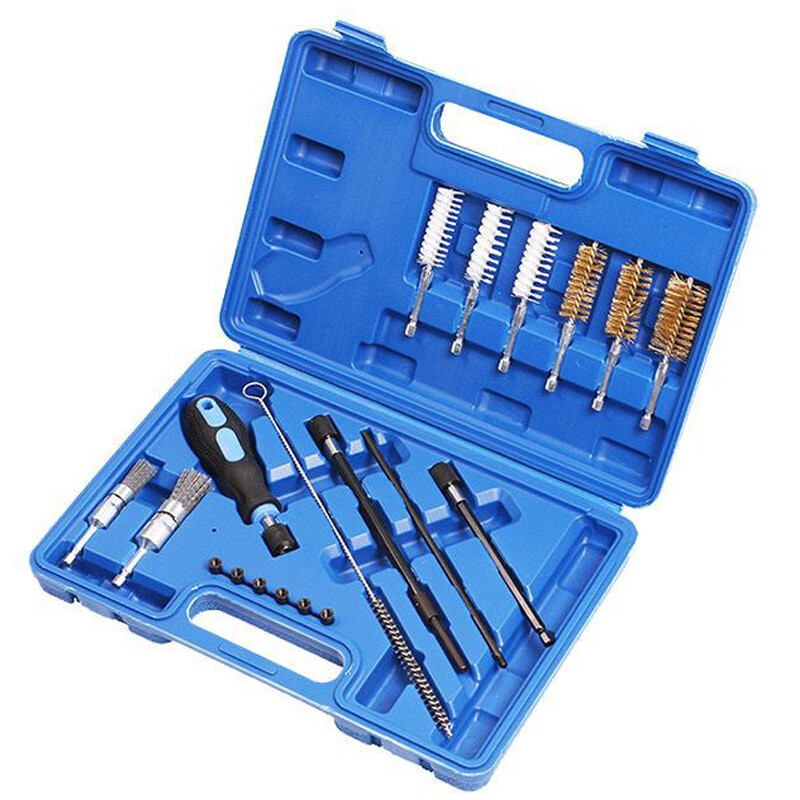 25PCS D Iesel Injector Seat Cleaning Brush Tool Engine