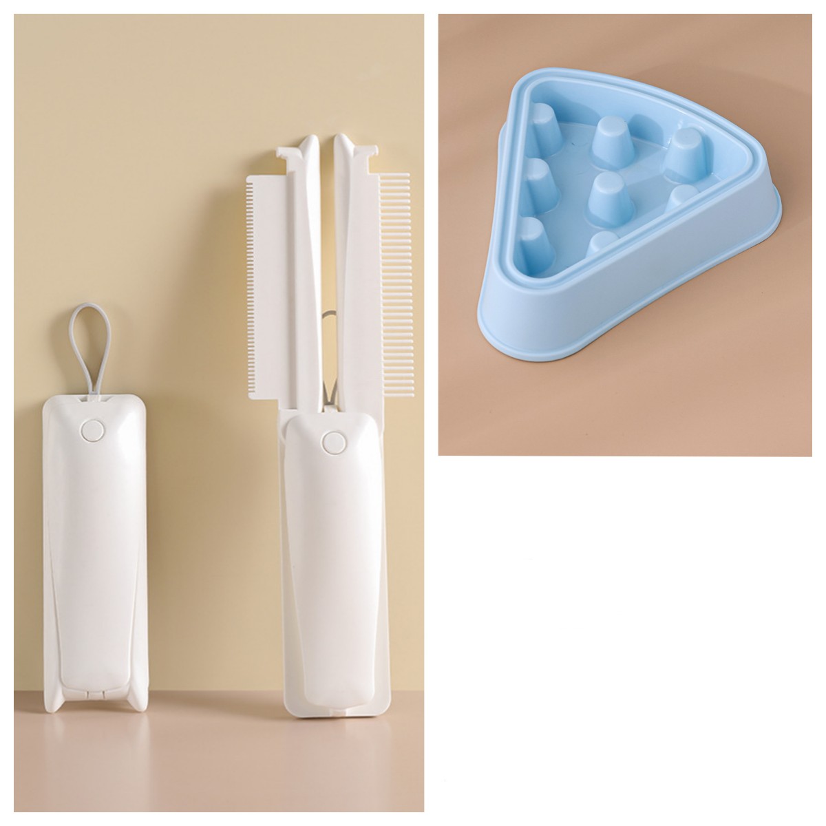 Pet Hair Removal & Grooming Brush for Cats and Dogs image 4