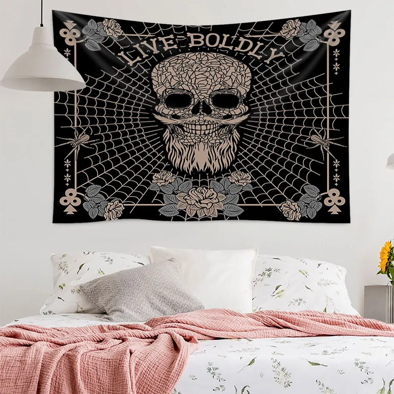 Skull Home Improvement Room Decor Tapestry – image 4