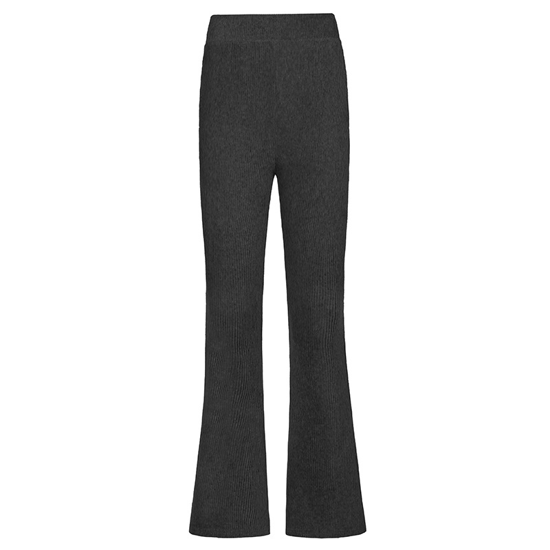 Title 2, Dames corduroy casual broek met hoge taille, za...