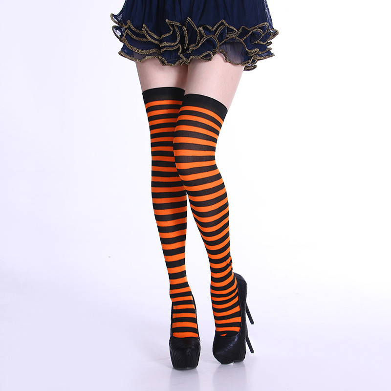 Orange and black striped long