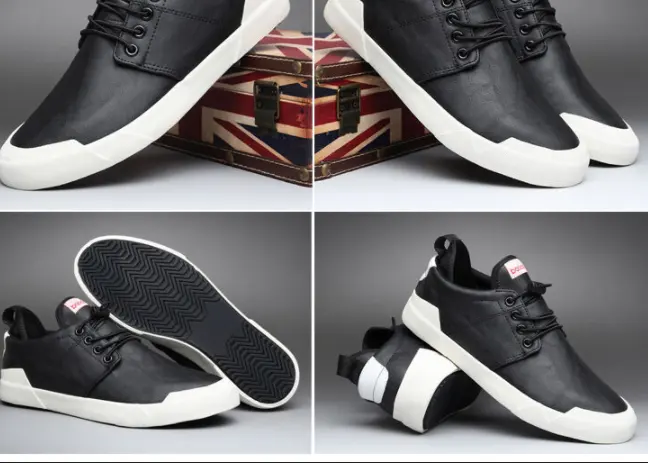 New Style Men's Leather Casual Shoes Flat