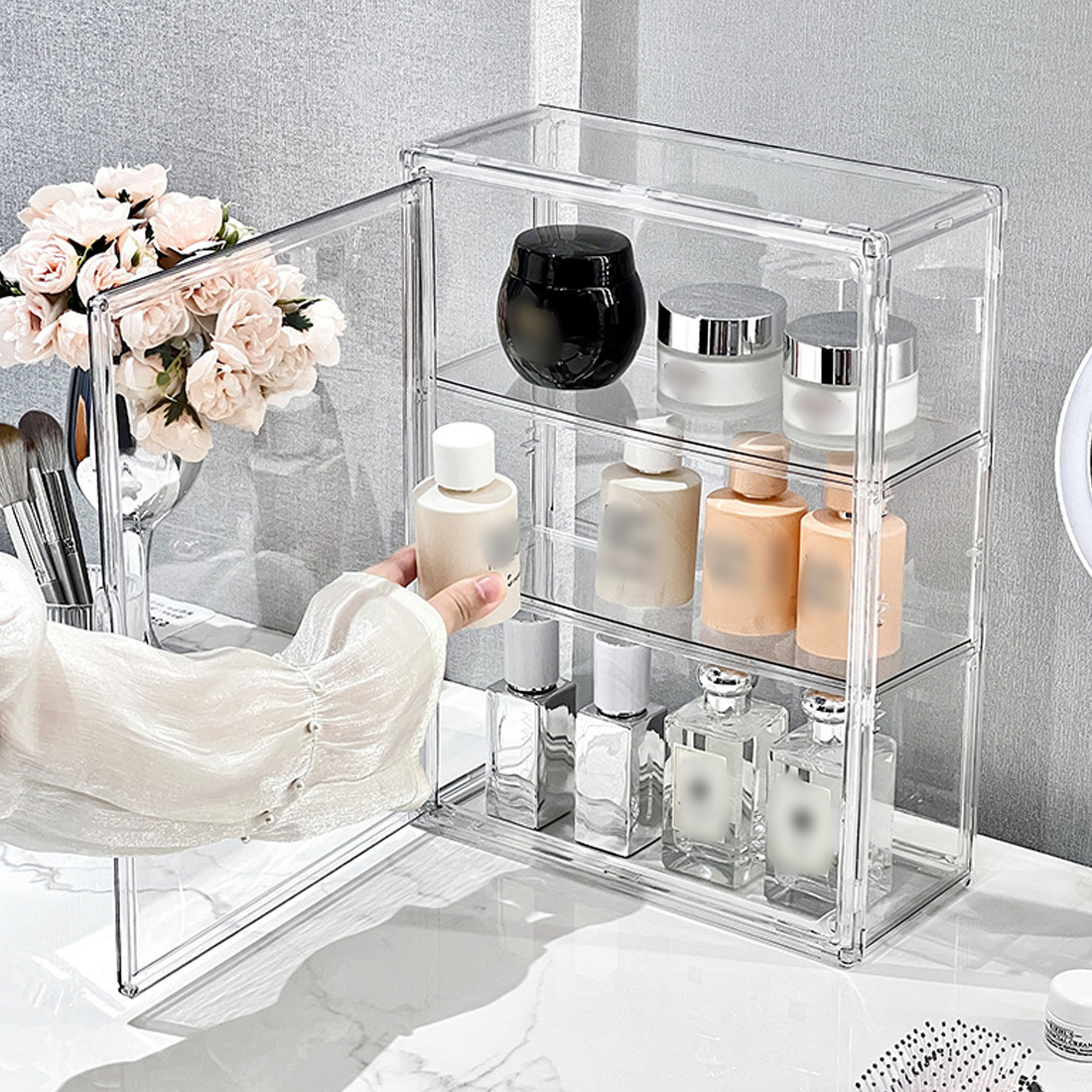 Acrylic Display Case Clear Box Dustproof Collectibles Model UK — image 11