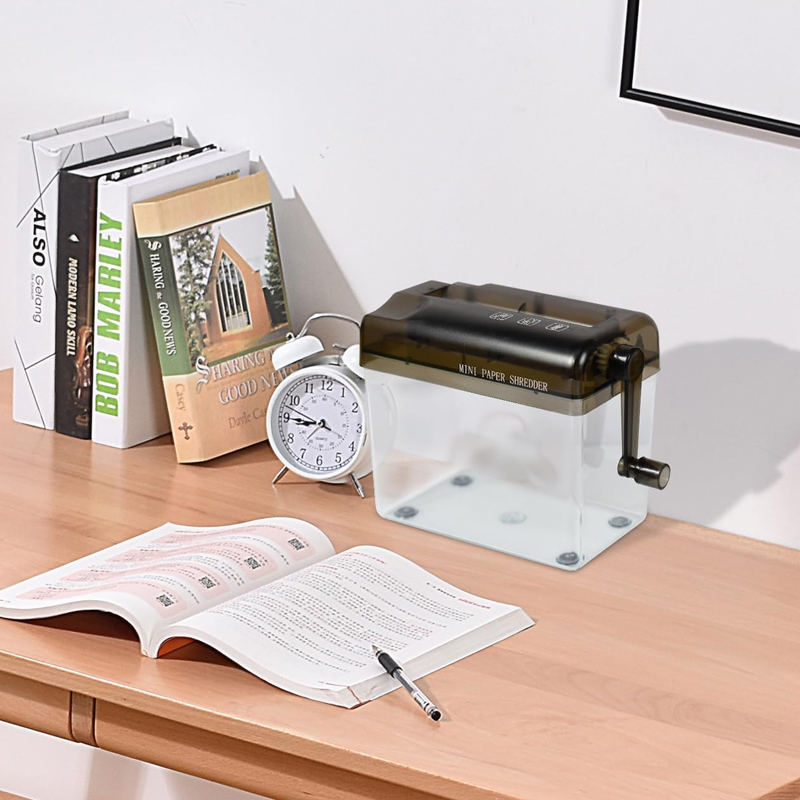 Portable A6 A4 Paper Hand Shredder Manual Straight Cut Home Office — image 11
