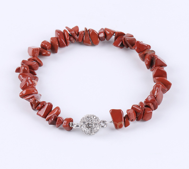 Title 3, Brazalete de grava natural para mujer con cierr...