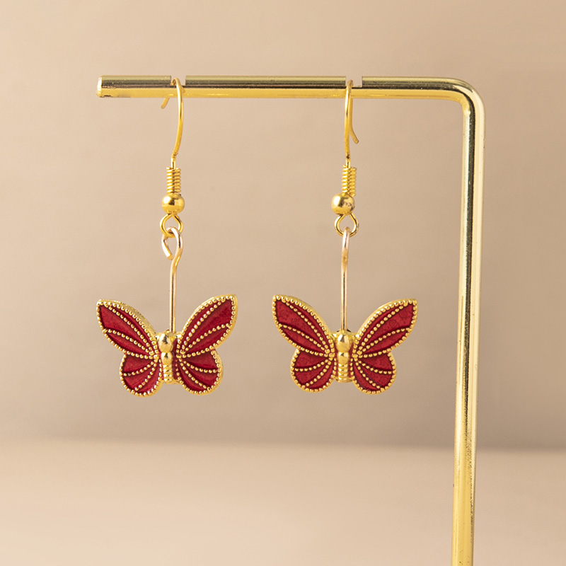 Boho Green Blue Red Butterfly Earrings For Women Girls