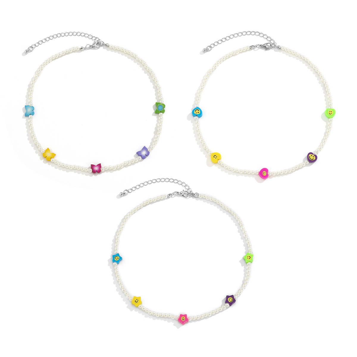 Pastoral Star Soft Clay Love Clavicle Chain