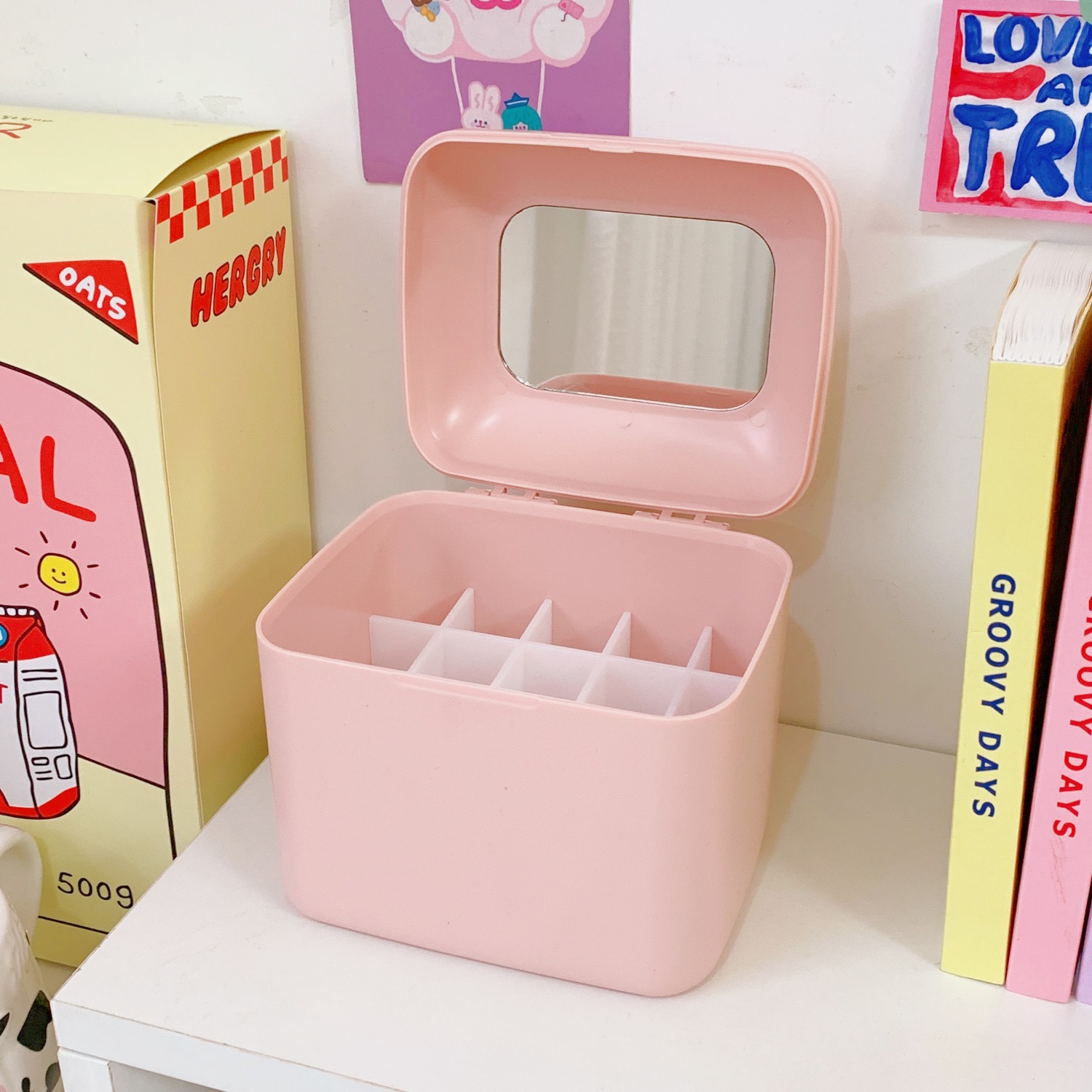 Transparent Multi-layer Rotating Storage Box Cosmetic Desktop Dust-proof Jewelry Storage Rack - 9