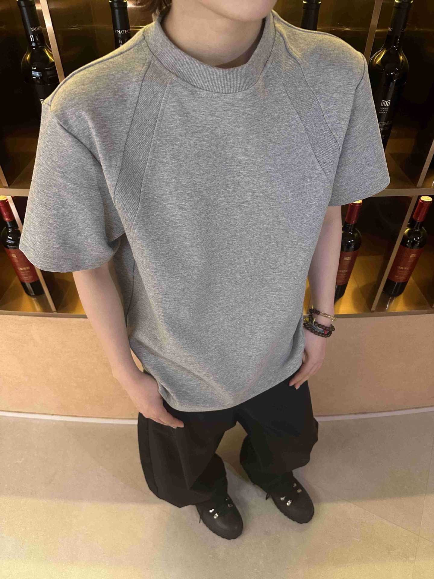 Raglan Sleeve Washed Short Sleeve T-Shirt