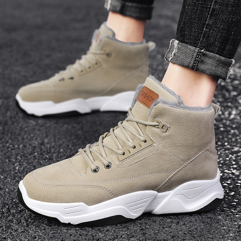 Title 6, Plus-Size Baumwollschuhe mit Fleece-High-Top Wa...