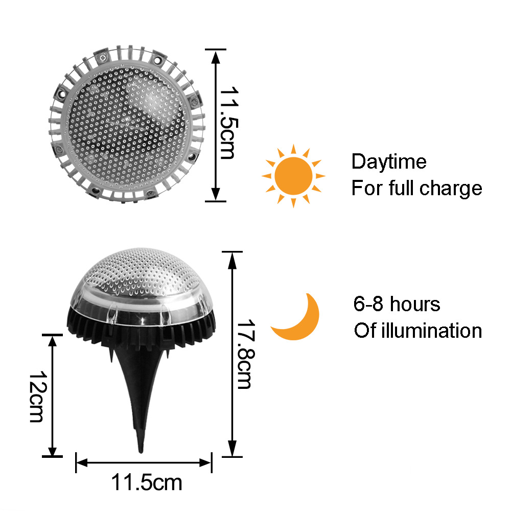 Title 3, Luz solar subterránea a prueba de agua para cés...