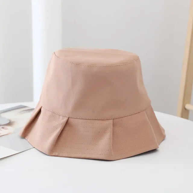 Women Sun Hats Female Summer Solid Bucket Hat Lady Pure Color Panama Cotton Outdoor Fisherman Hat Orange - Shop at LoveMi