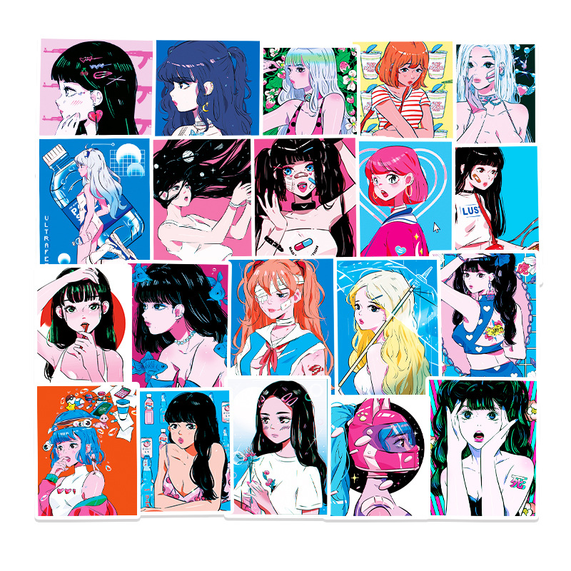 DIY Phone Case50 Sweet Girl Doodle Stickers