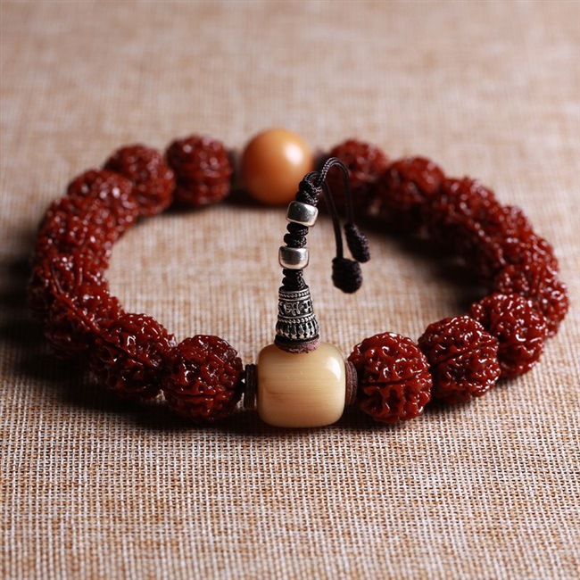 Nepalese Machine Brushed Small King Kong Bodhizi Bracelet