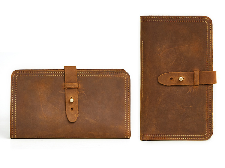 Cowhide Clutch Crazy Horse Leather Clutch
