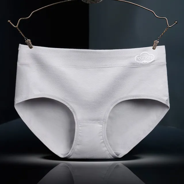 Fashion Printed Graphene Antibacterial Women's Underwear Light Grey - Shop at LoveMi