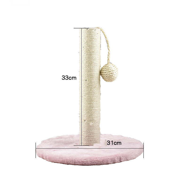 Cat scratching post pink