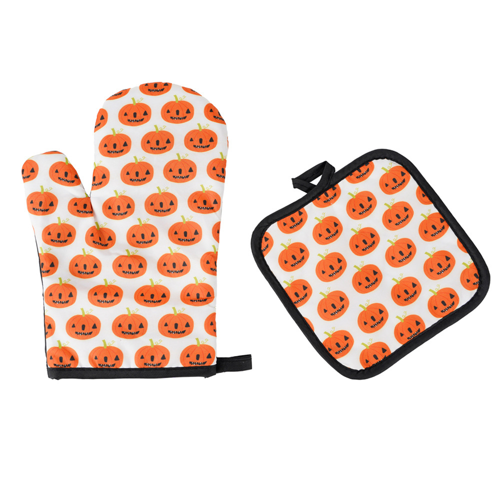 Title 5, Halloween Pattern Microwave Oven Insulated Gloves