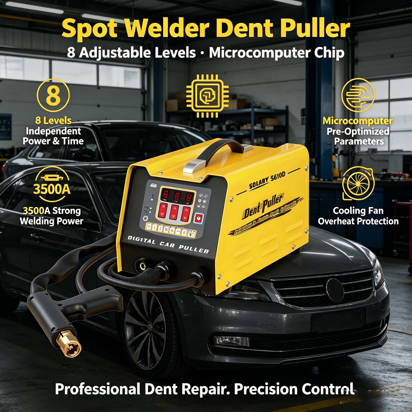 3500A 230V Dent Puller Spot Welder Auto Stud Welding Machine 8 Modes Available — image 6
