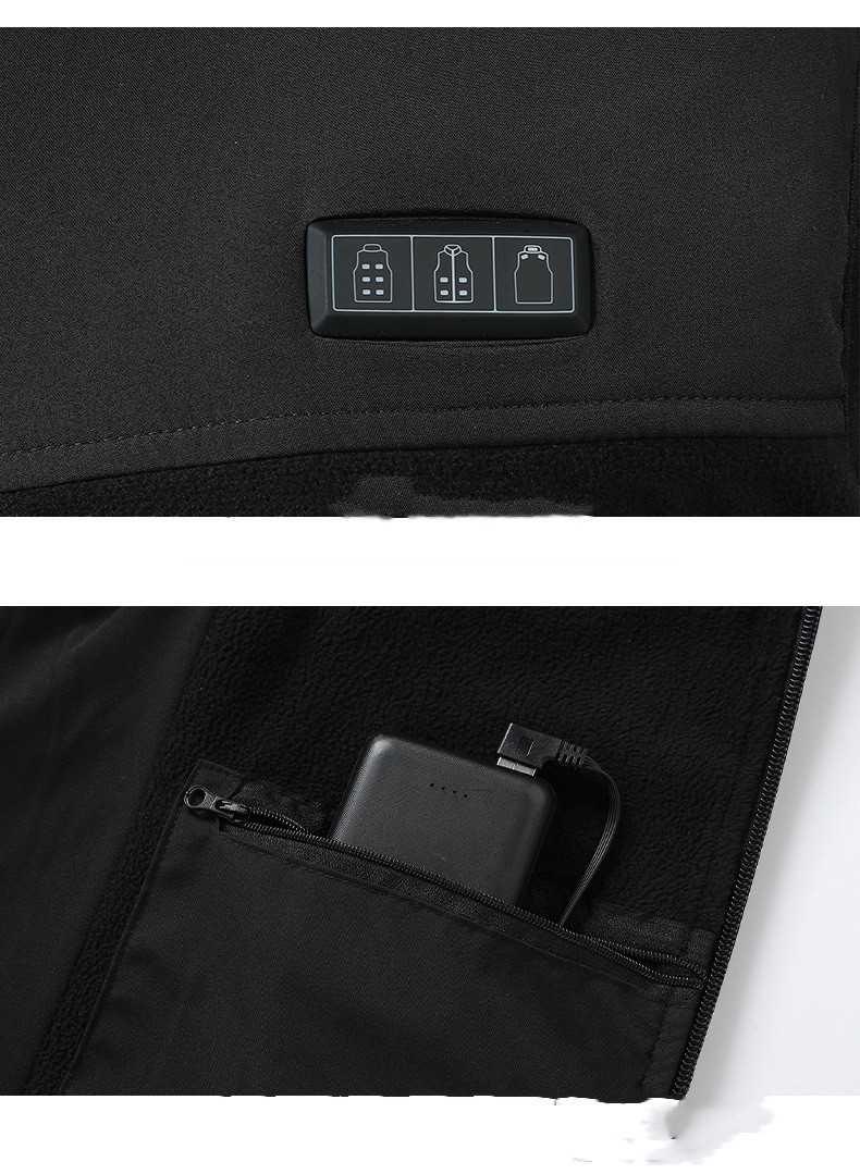 Title 11, USB Elektrisch Fleece Smart Vest met constante ...