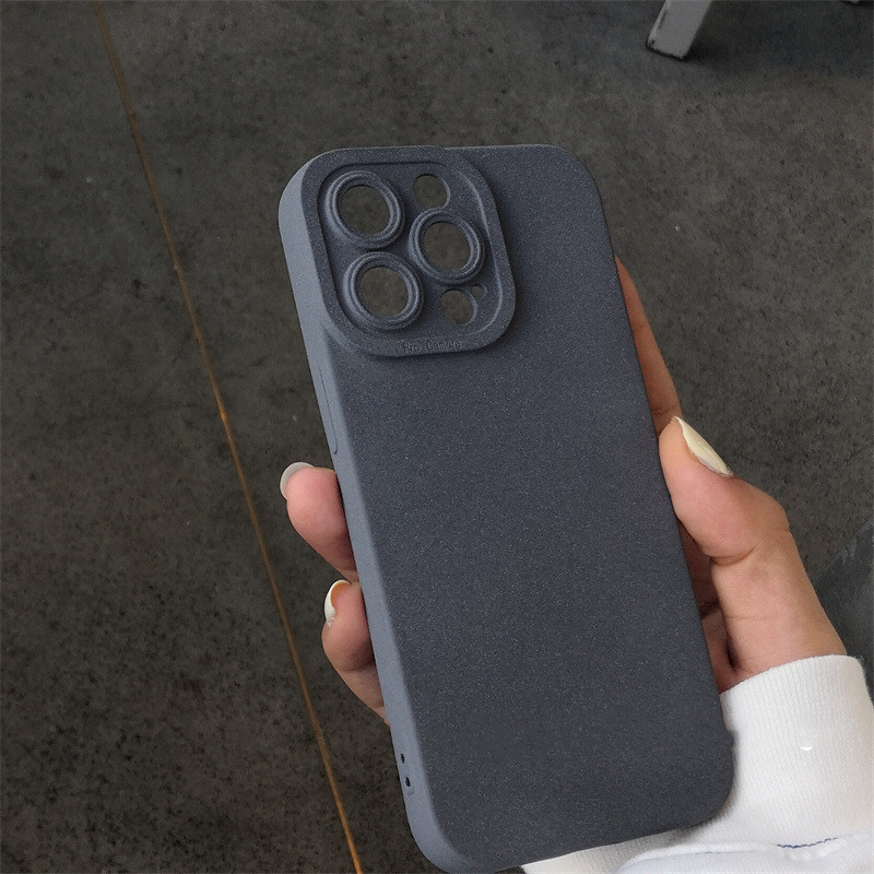 Funda para teléfono estilo industrial con efecto cemento gris mate