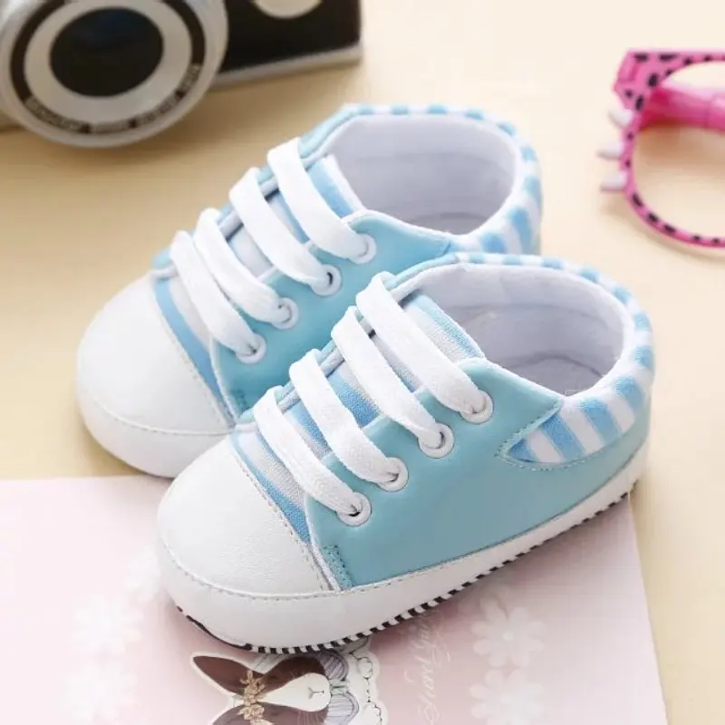 Autumn Unisex Cotton Cartoon Baby Toddler Shoes with Lace-up