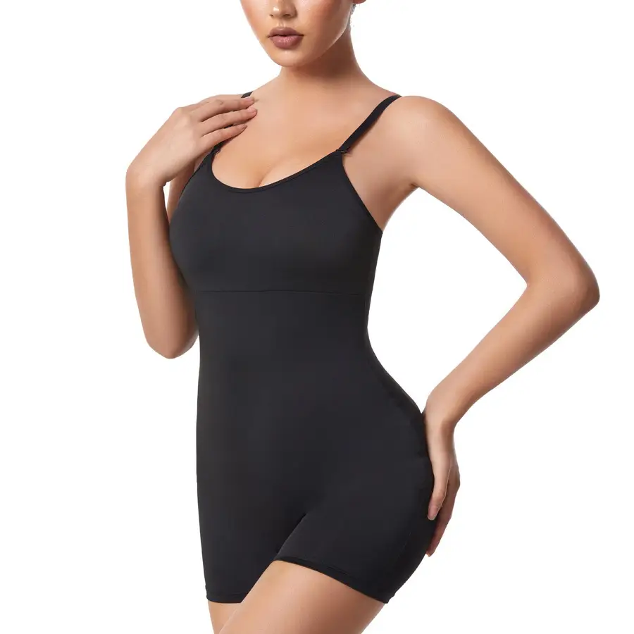 Women's Fashion Solid Color Body Shaper Sling Bodysuit