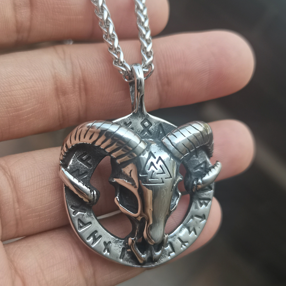 Titanium Steel Triangle Stainless Steel Men's Pendant