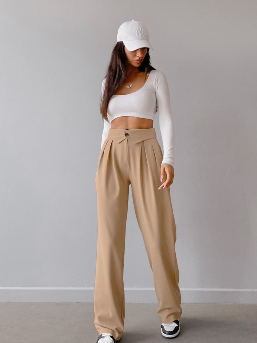 Title 3, Pantalon Casual Femme Taille Haute Amincissant,...