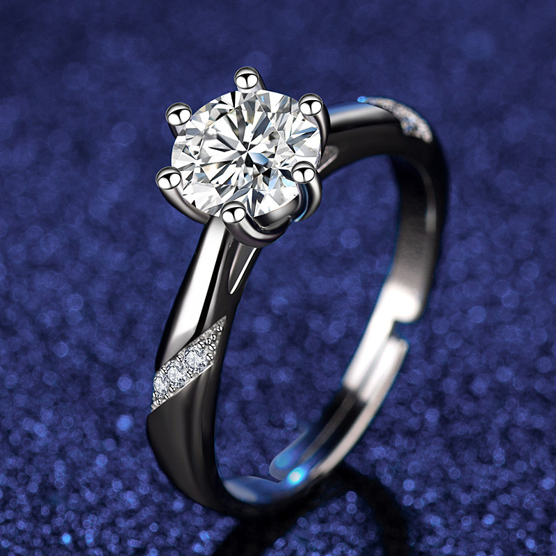 Title 15, Eight Heart Eight Arrow Zircon Moissanite Ring