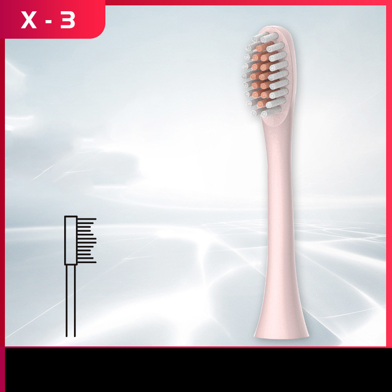 Pink toothbrush head