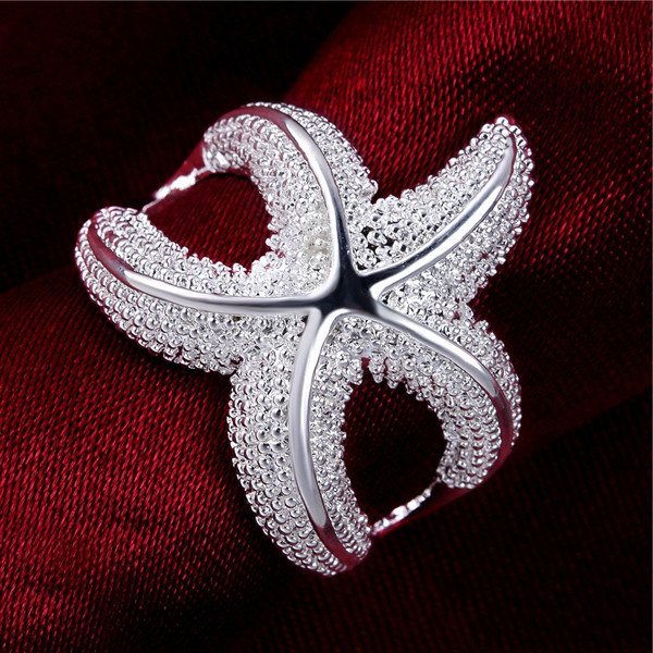 Fashion Trend Versatile Exquisite Sweet Beauty Starfish Ring