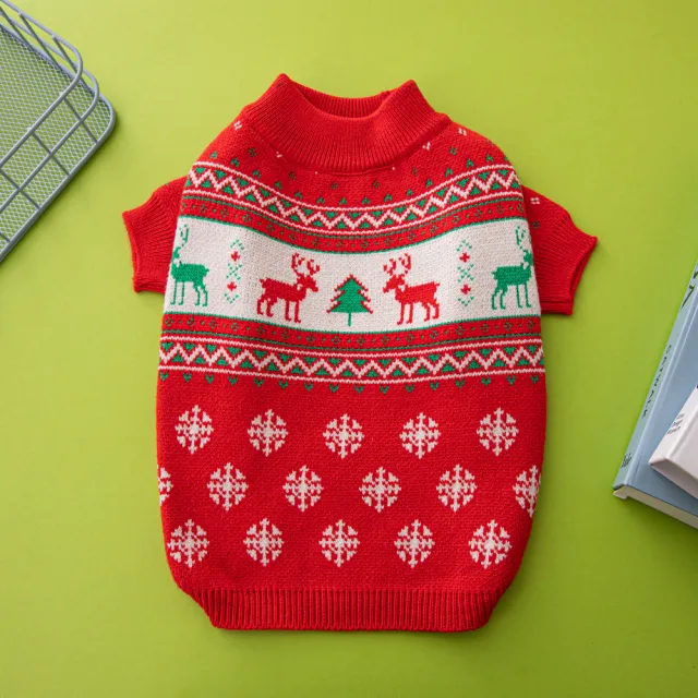 Christmas Tree Elk Christmas Dog Sweater Elk - Shop at LoveMi