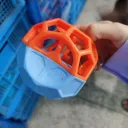 Four Square Orange Blue