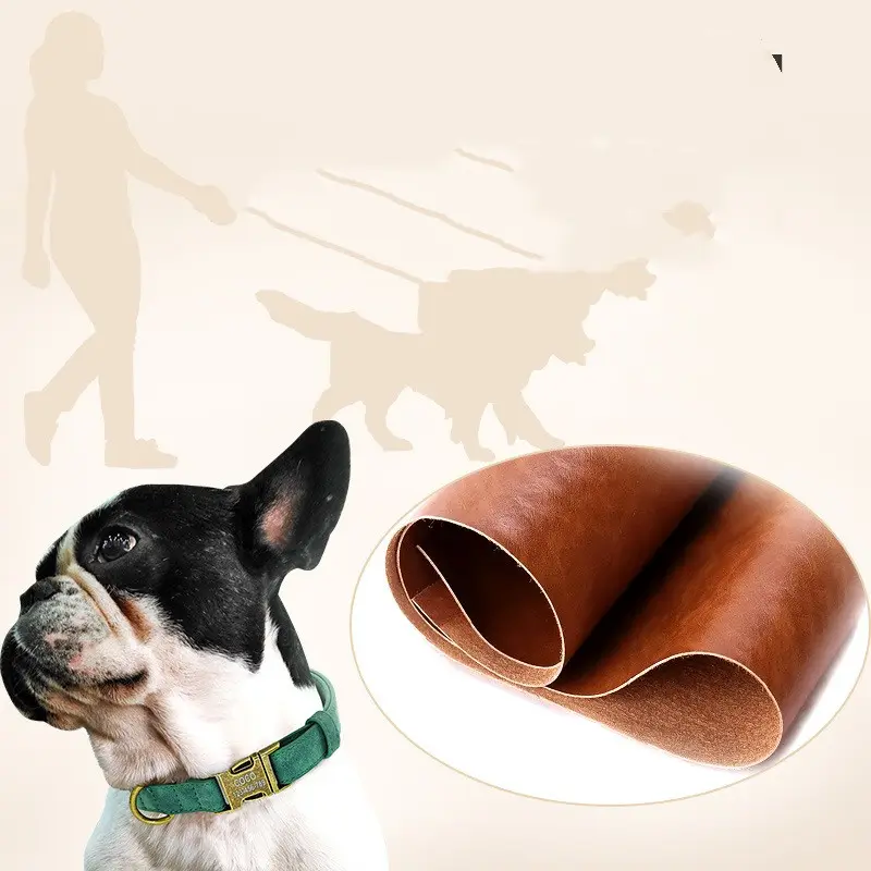 Collar Poly Urethane Leather Small And Medium-sized