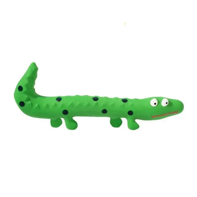 Dog Chew Toy Latex Lizard Squeaky Pet Toys For Small Medium Dogs Interactive Funny Dog Sounding Training Toy Pet Supplies Green - Shop at LoveMi