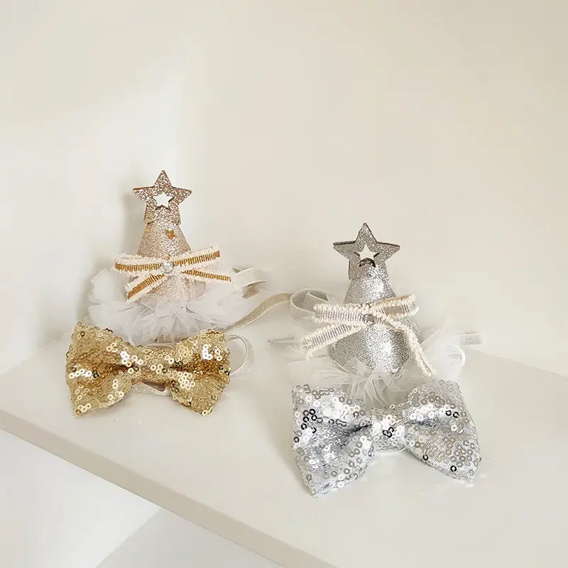 Pet Cat Birthday Gold And Silver Sequins