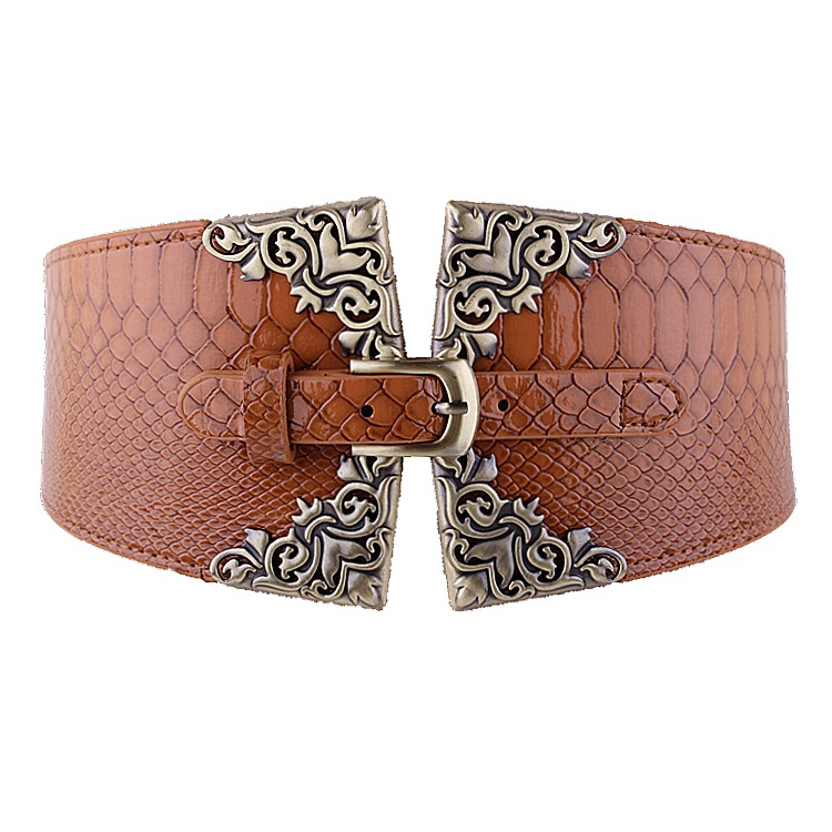 Title 9, European and American wild elastic wide belt