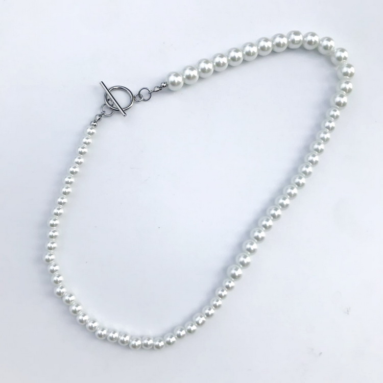 Title 1, Simple Plain Pearl Choker Trendi Clavicle Neckl...