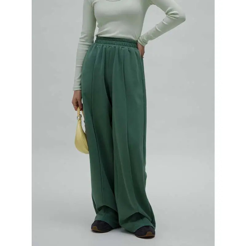 Women's Loose High Waist Wide Leg Mopping Pants