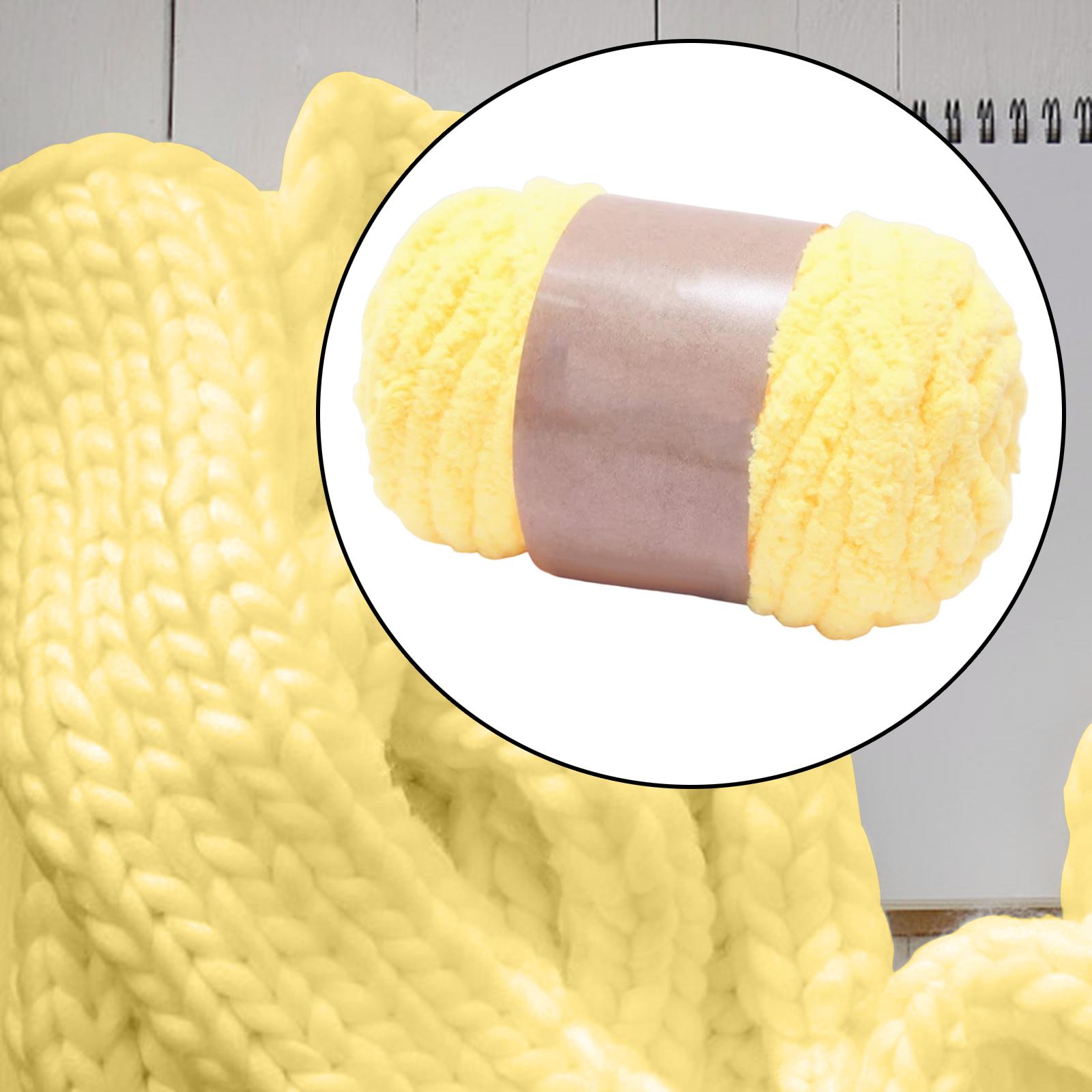Thick Chunky Yarn Hand Knitting DIY Weight For Throw Rug Making Weaving Beige — image 3