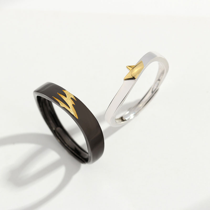 Fashion Trend Boat Reflection Couple Rings